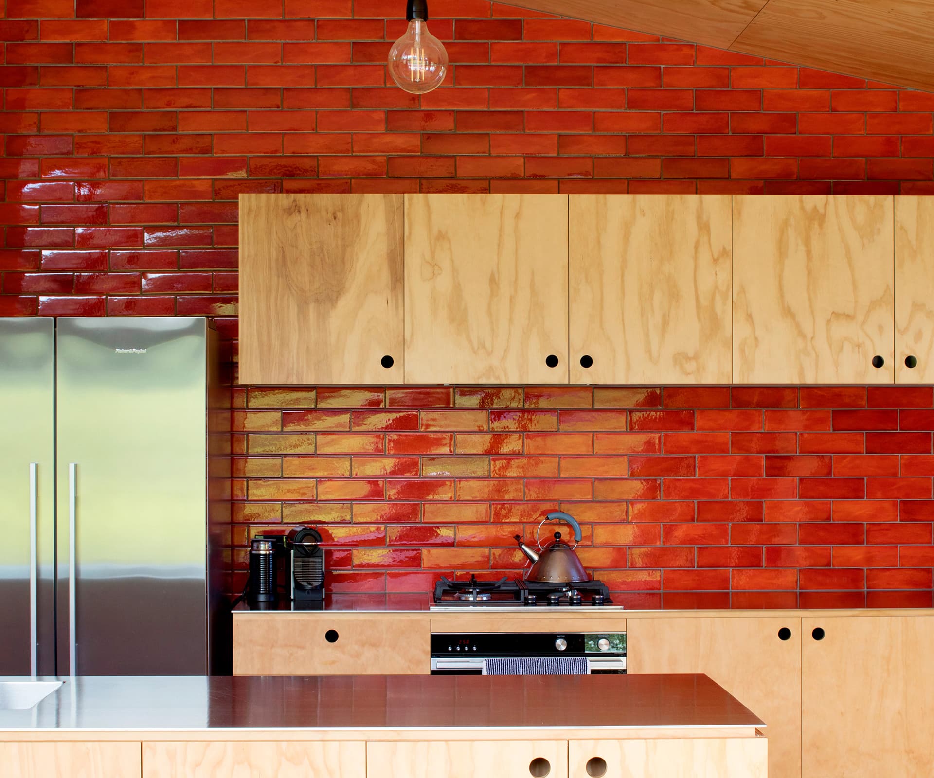 red subway tiles